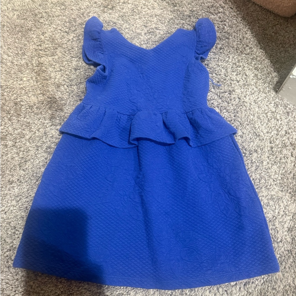 Janie and Jack Cobalt Blue knit dress Size 5T